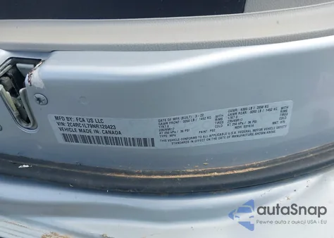 2022 Chrysler Pacifica Hybrid Touring L from USA, damaged, VIN 2C4RC1L79NR120423